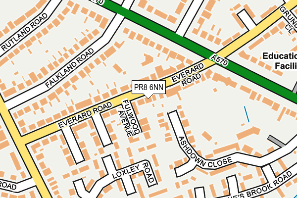 PR8 6NN map - OS OpenMap – Local (Ordnance Survey)
