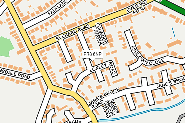 PR8 6NP map - OS OpenMap – Local (Ordnance Survey)