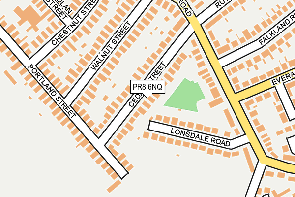 PR8 6NQ map - OS OpenMap – Local (Ordnance Survey)