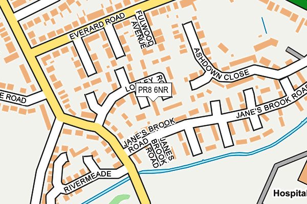 PR8 6NR map - OS OpenMap – Local (Ordnance Survey)