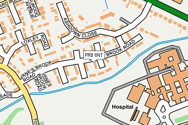 PR8 6NT map - OS OpenMap – Local (Ordnance Survey)
