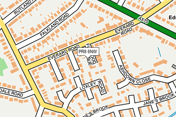 PR8 6NW map - OS OpenMap – Local (Ordnance Survey)