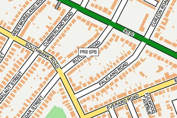 PR8 6PB map - OS OpenMap – Local (Ordnance Survey)