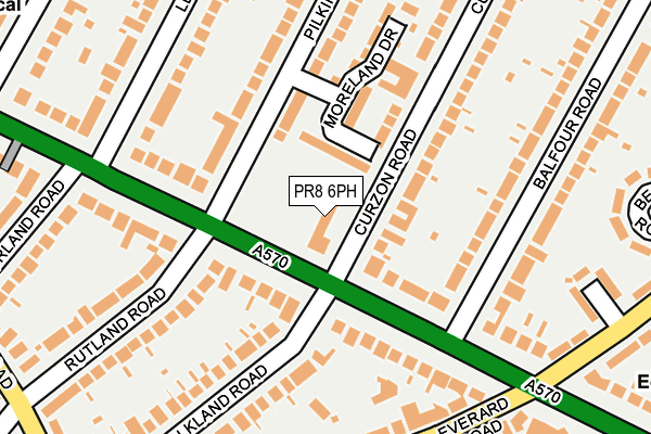 PR8 6PH map - OS OpenMap – Local (Ordnance Survey)
