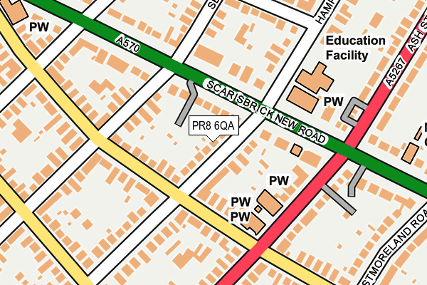 PR8 6QA map - OS OpenMap – Local (Ordnance Survey)