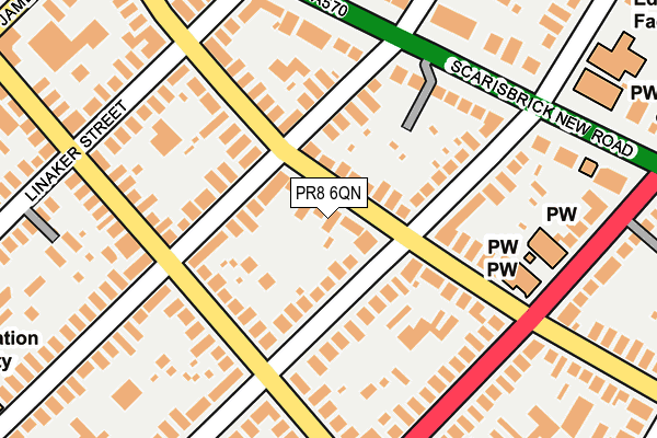 PR8 6QN map - OS OpenMap – Local (Ordnance Survey)