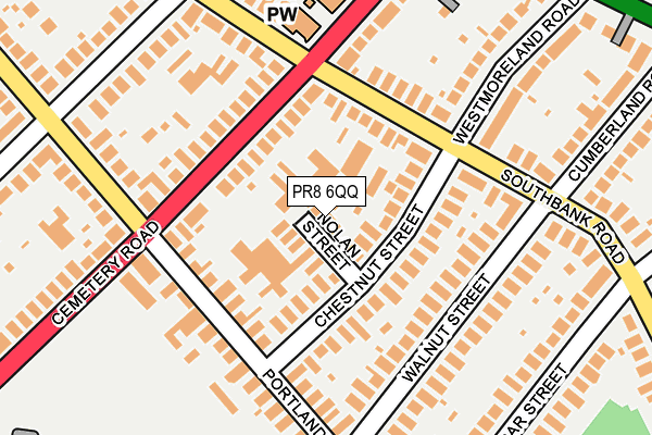 PR8 6QQ map - OS OpenMap – Local (Ordnance Survey)