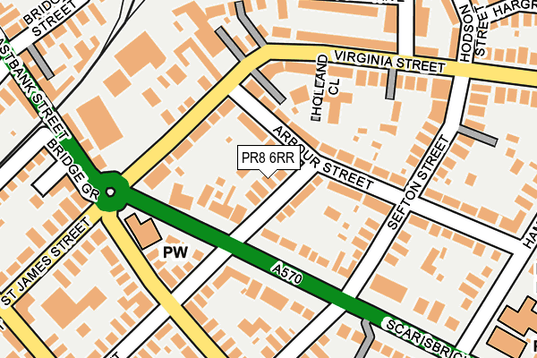 PR8 6RR map - OS OpenMap – Local (Ordnance Survey)