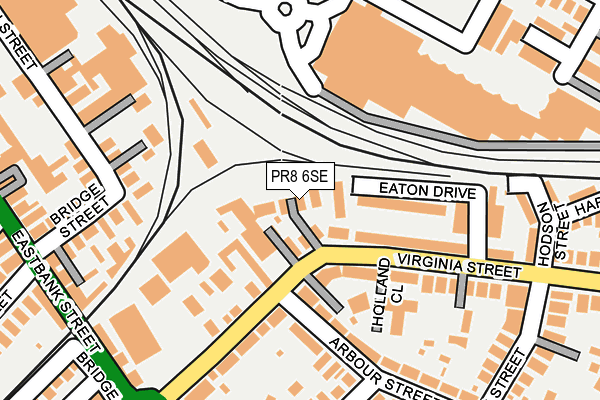 PR8 6SE map - OS OpenMap – Local (Ordnance Survey)