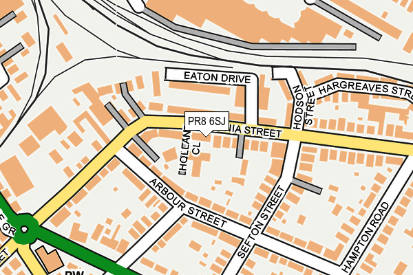 PR8 6SJ map - OS OpenMap – Local (Ordnance Survey)