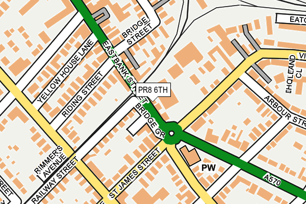 PR8 6TH map - OS OpenMap – Local (Ordnance Survey)