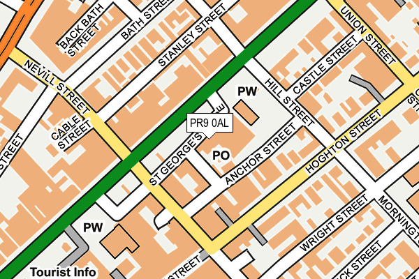 PR9 0AL map - OS OpenMap – Local (Ordnance Survey)