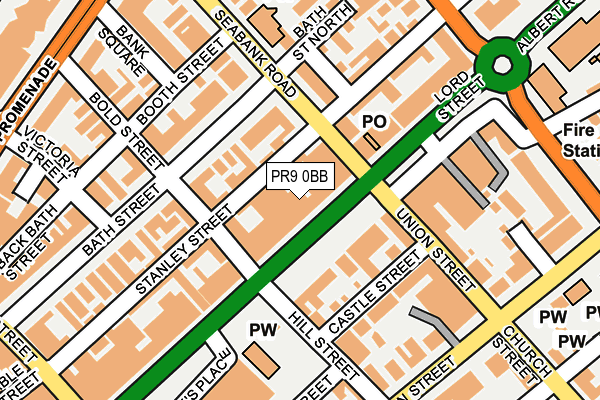 PR9 0BB map - OS OpenMap – Local (Ordnance Survey)