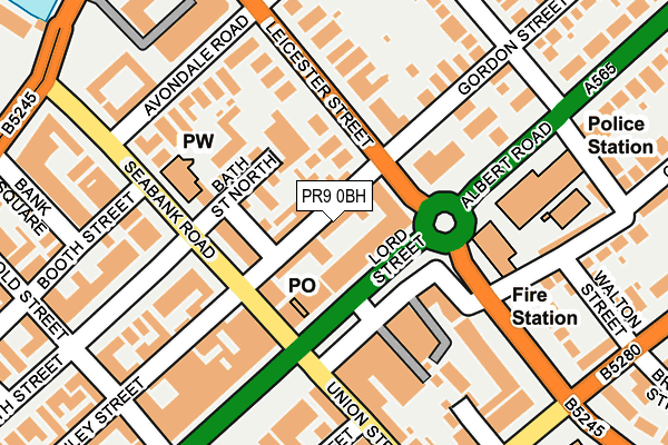 PR9 0BH map - OS OpenMap – Local (Ordnance Survey)