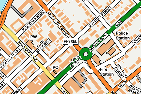 PR9 0BL map - OS OpenMap – Local (Ordnance Survey)