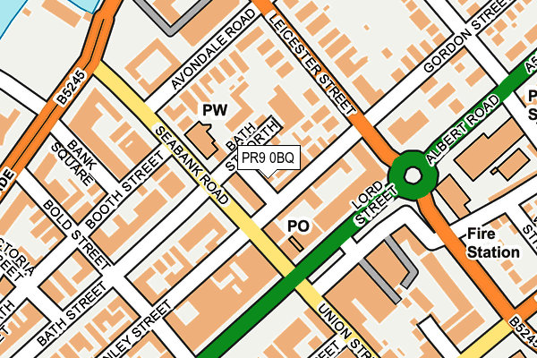 PR9 0BQ map - OS OpenMap – Local (Ordnance Survey)