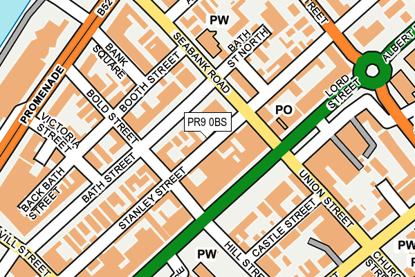 PR9 0BS map - OS OpenMap – Local (Ordnance Survey)