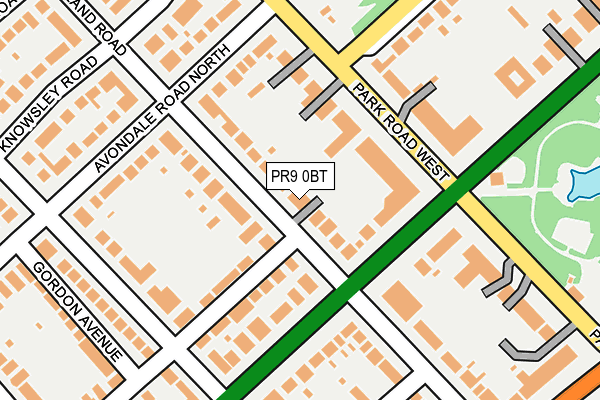 PR9 0BT map - OS OpenMap – Local (Ordnance Survey)