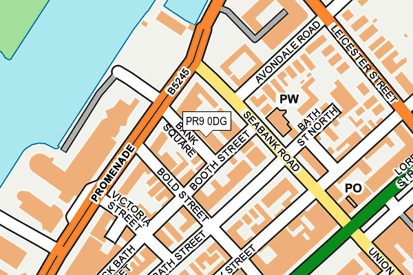 PR9 0DG map - OS OpenMap – Local (Ordnance Survey)