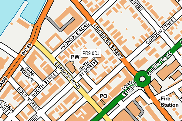 PR9 0DJ map - OS OpenMap – Local (Ordnance Survey)