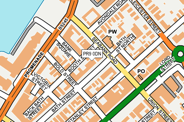 PR9 0DN map - OS OpenMap – Local (Ordnance Survey)