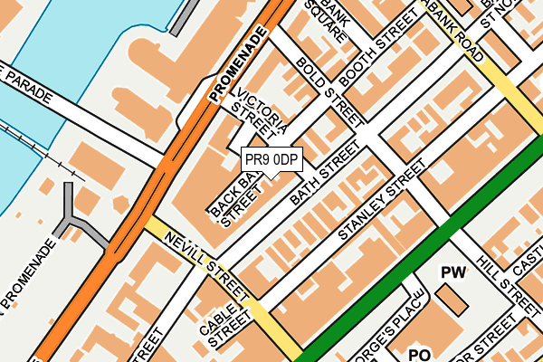 PR9 0DP map - OS OpenMap – Local (Ordnance Survey)