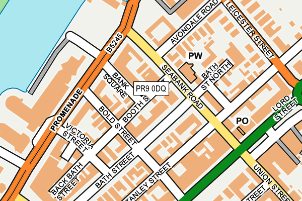 PR9 0DQ map - OS OpenMap – Local (Ordnance Survey)