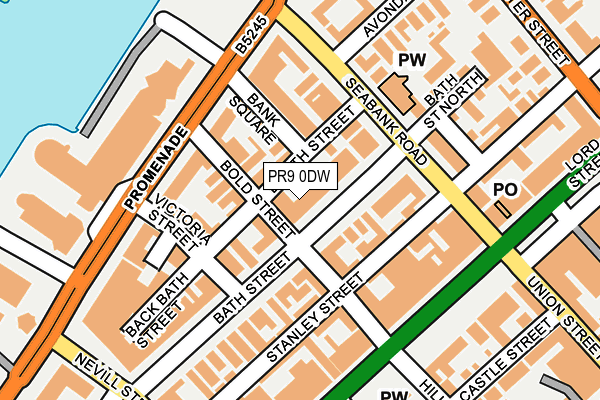 PR9 0DW map - OS OpenMap – Local (Ordnance Survey)