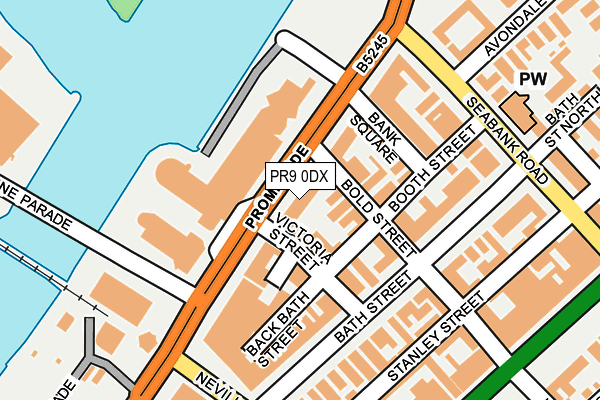 PR9 0DX map - OS OpenMap – Local (Ordnance Survey)