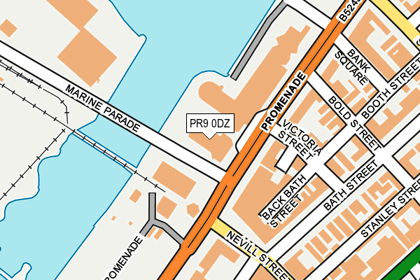 PR9 0DZ map - OS OpenMap – Local (Ordnance Survey)