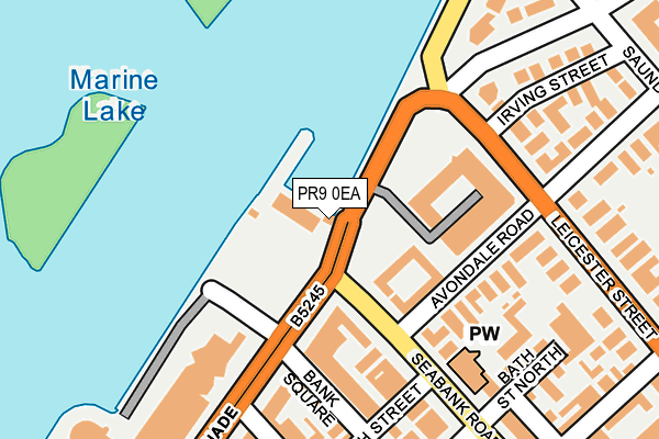 PR9 0EA map - OS OpenMap – Local (Ordnance Survey)