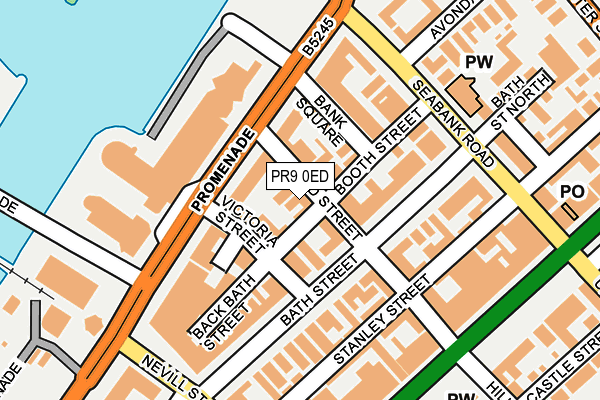 PR9 0ED map - OS OpenMap – Local (Ordnance Survey)