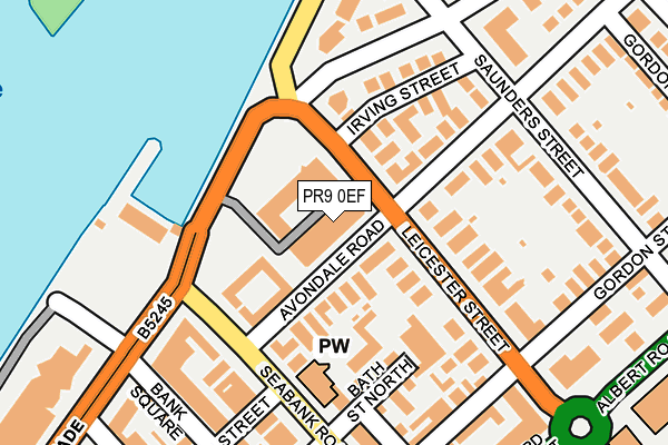 PR9 0EF map - OS OpenMap – Local (Ordnance Survey)