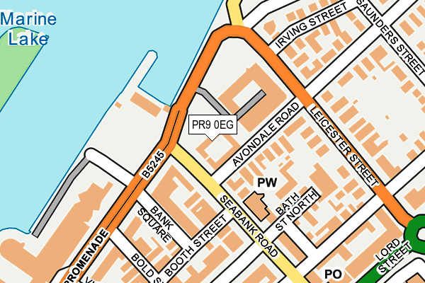 PR9 0EG map - OS OpenMap – Local (Ordnance Survey)