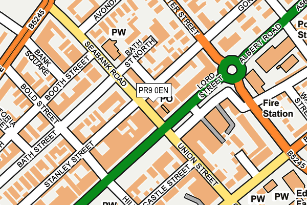 PR9 0EN map - OS OpenMap – Local (Ordnance Survey)