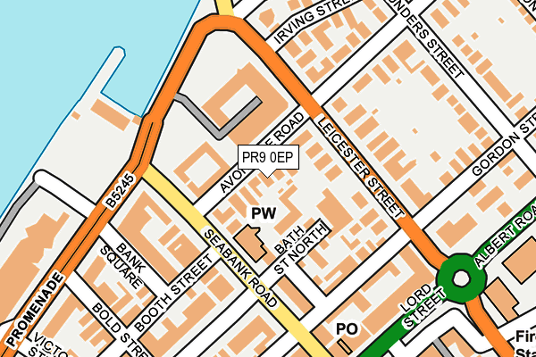 PR9 0EP map - OS OpenMap – Local (Ordnance Survey)