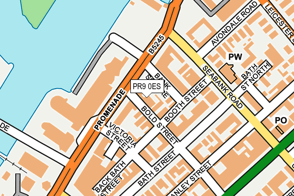 PR9 0ES map - OS OpenMap – Local (Ordnance Survey)