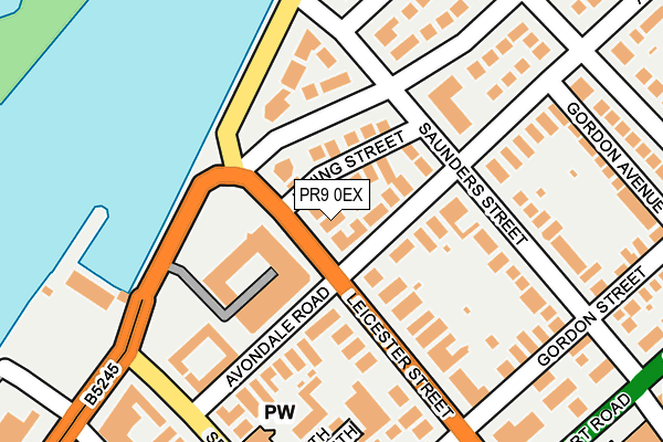PR9 0EX map - OS OpenMap – Local (Ordnance Survey)