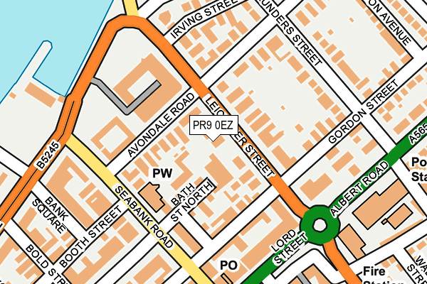 PR9 0EZ map - OS OpenMap – Local (Ordnance Survey)