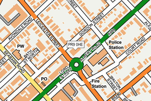 PR9 0HE map - OS OpenMap – Local (Ordnance Survey)