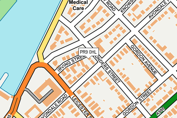 PR9 0HL map - OS OpenMap – Local (Ordnance Survey)