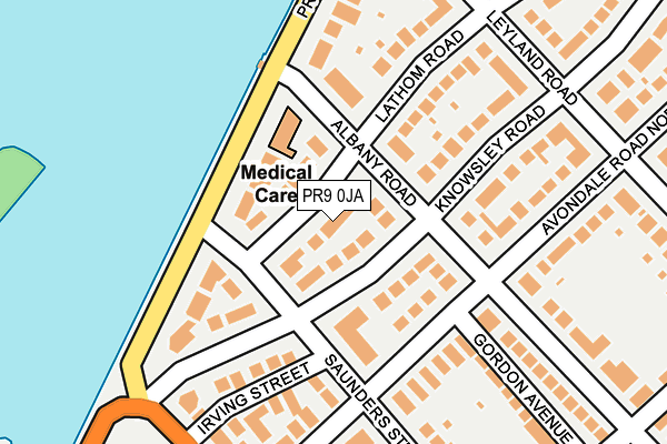 PR9 0JA map - OS OpenMap – Local (Ordnance Survey)