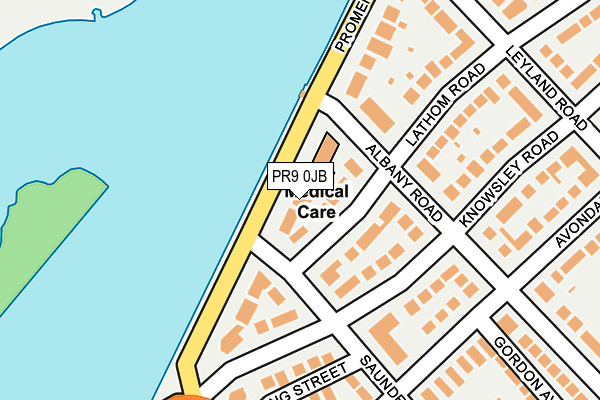 PR9 0JB map - OS OpenMap – Local (Ordnance Survey)