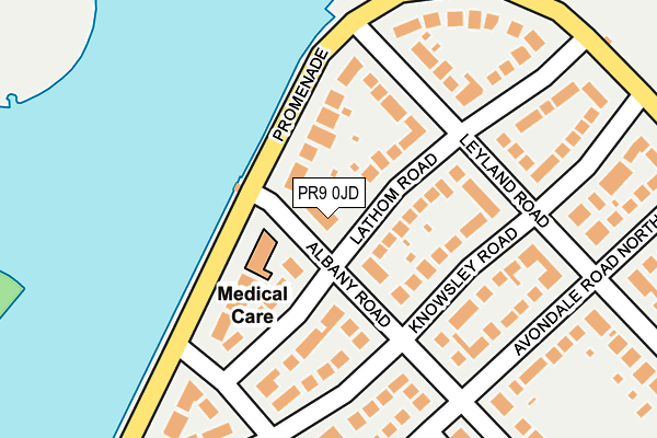 PR9 0JD map - OS OpenMap – Local (Ordnance Survey)
