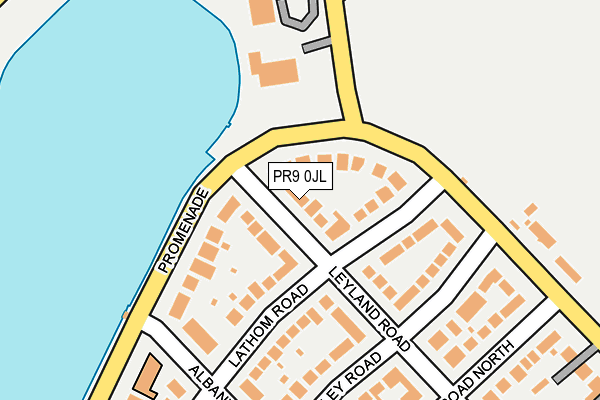 PR9 0JL map - OS OpenMap – Local (Ordnance Survey)