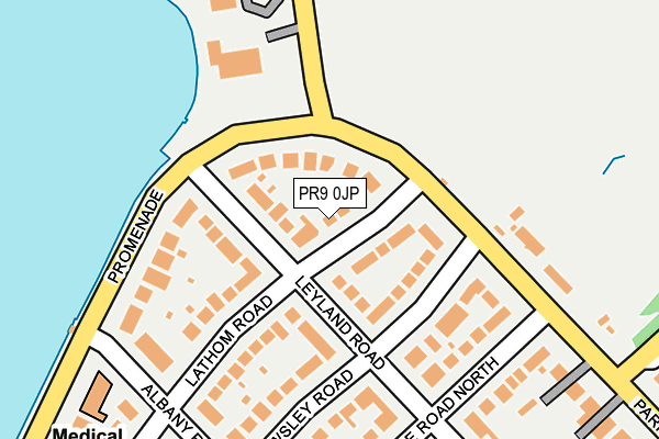 PR9 0JP map - OS OpenMap – Local (Ordnance Survey)