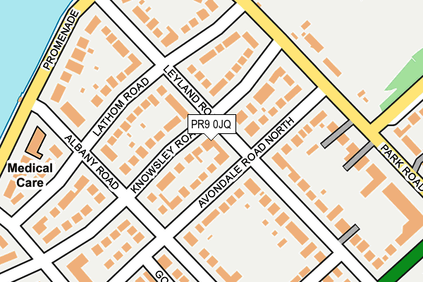 PR9 0JQ map - OS OpenMap – Local (Ordnance Survey)