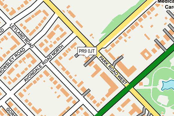 PR9 0JT map - OS OpenMap – Local (Ordnance Survey)