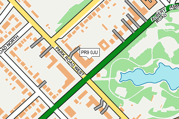 PR9 0JU map - OS OpenMap – Local (Ordnance Survey)
