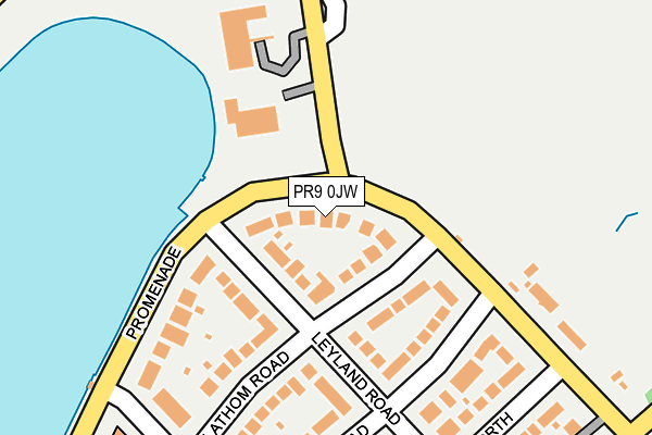 PR9 0JW map - OS OpenMap – Local (Ordnance Survey)